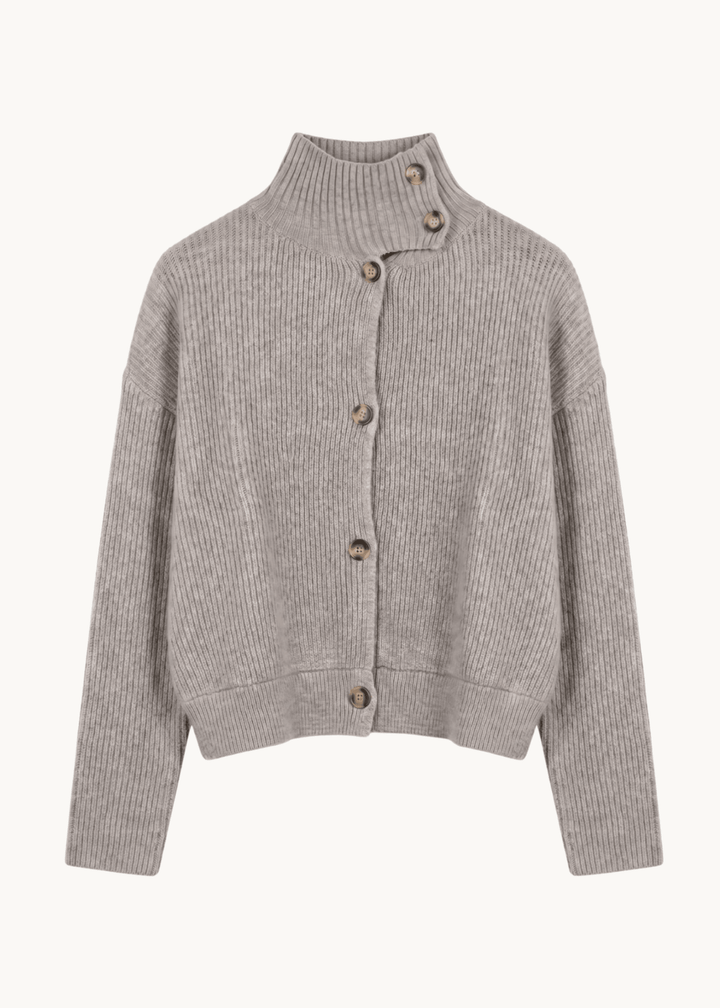 Sienna Strik Cardigan - Grå - ByStenholt.dk