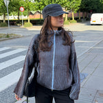 Sigrid Zip Cardigan - Lyseblå - ByStenholt.dk