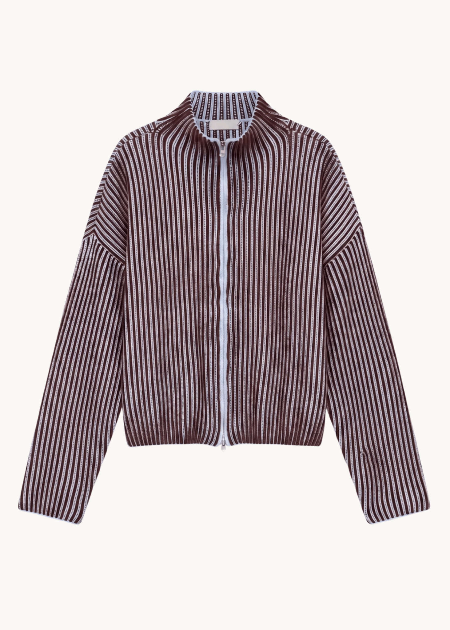 Sigrid Zip Cardigan - Lyseblå - ByStenholt.dk