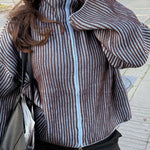 Sigrid Zip Cardigan - Lyseblå - ByStenholt.dk