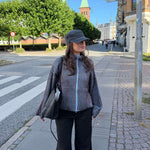 Sigrid Zip Cardigan - Lyseblå - ByStenholt.dk