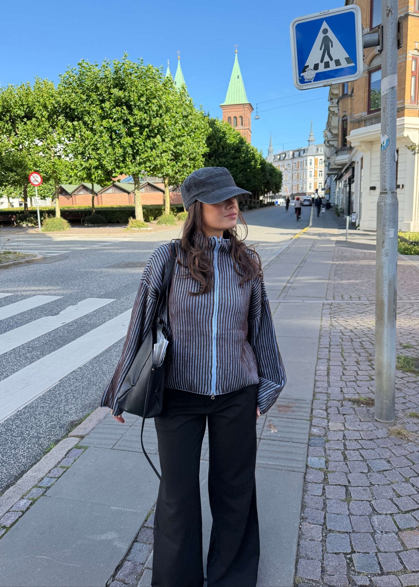 Sigrid Zip Cardigan - Lyseblå - ByStenholt.dk