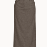 Sira Maxi Nederdel - Mørkebrun - ByStenholt.dk