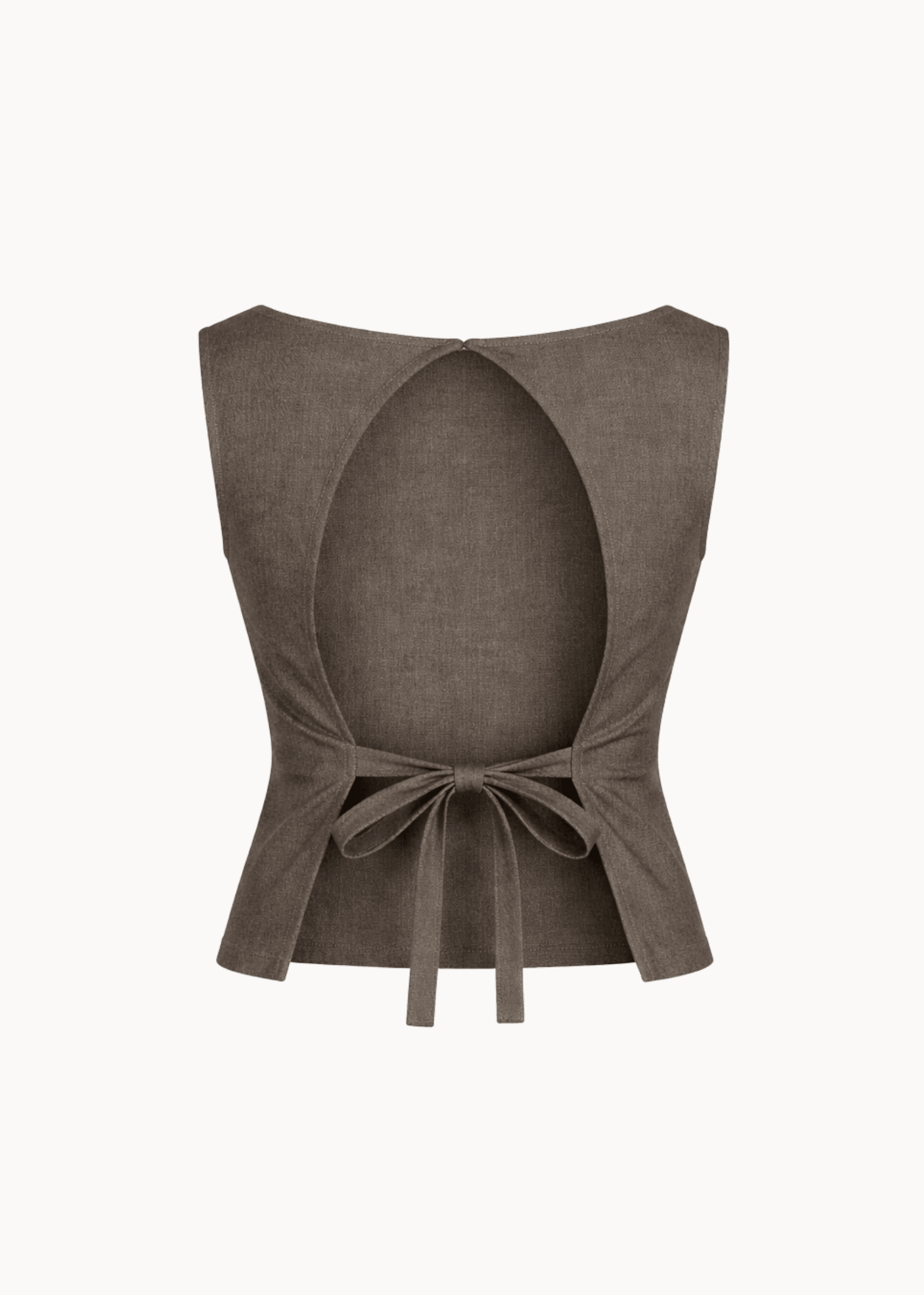 Sira Top med Åben Ryg - Mørkebrun - ByStenholt.dk