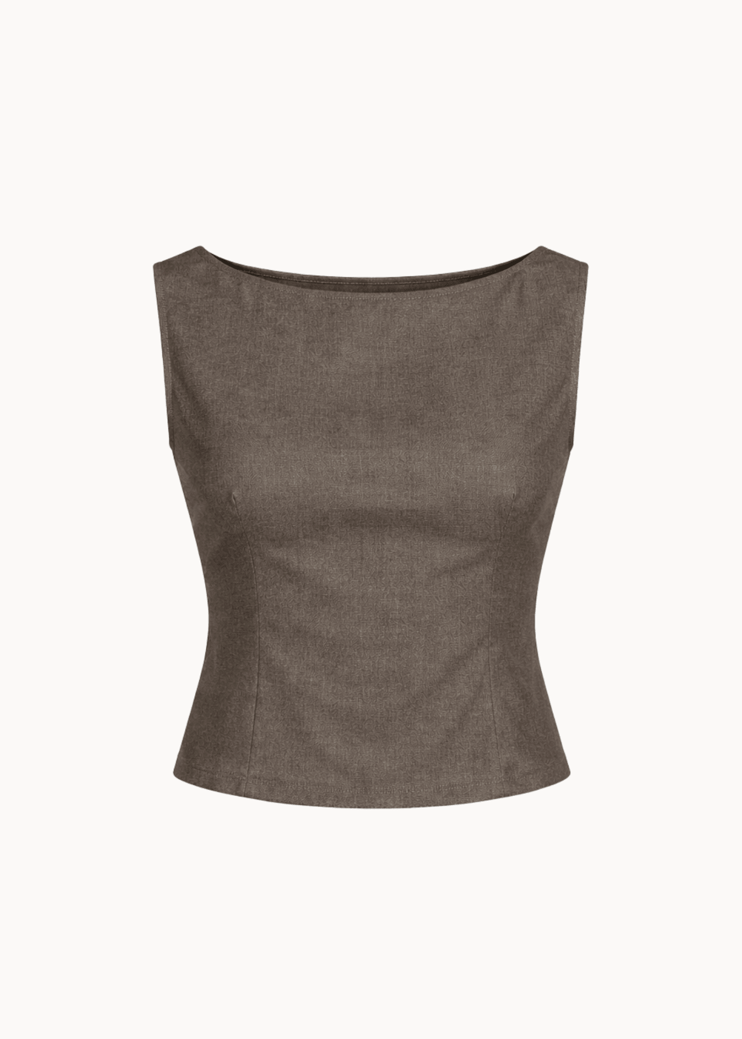 Sira Top med Åben Ryg - Mørkebrun - ByStenholt.dk