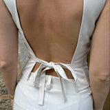 Sira Top med Åben Ryg - Hvid - ByStenholt.dk