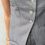 Sira Vest - Lysegrå