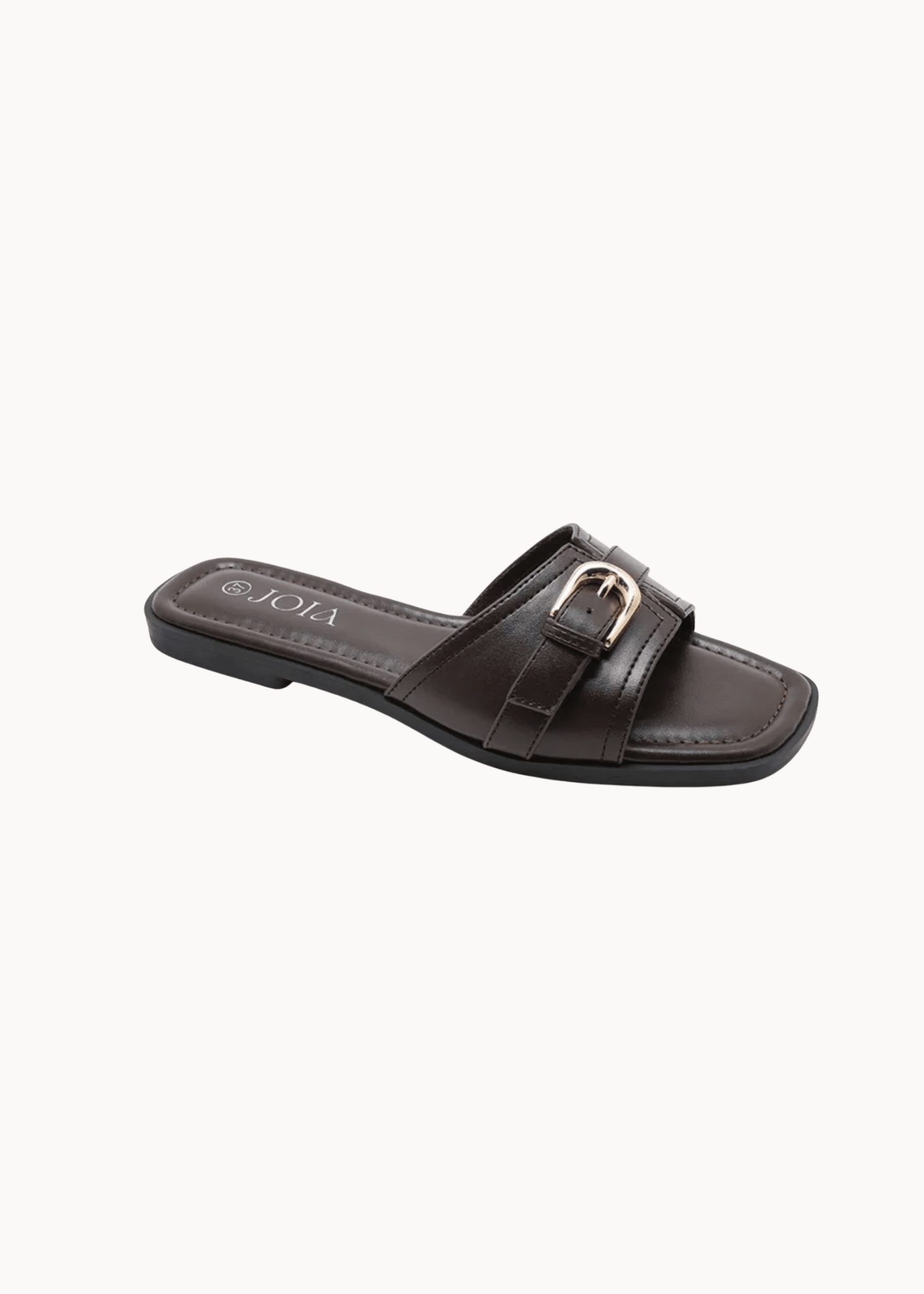 Siv Spænde Sandal - Mørkebrun - ByStenholt.dk