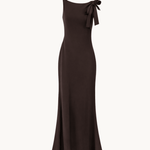 Sofia Maxi Kjole med sløjfe - ByStenholt.dk