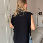 Sofia T-Shirt Strik - Sort - ByStenholt.dk