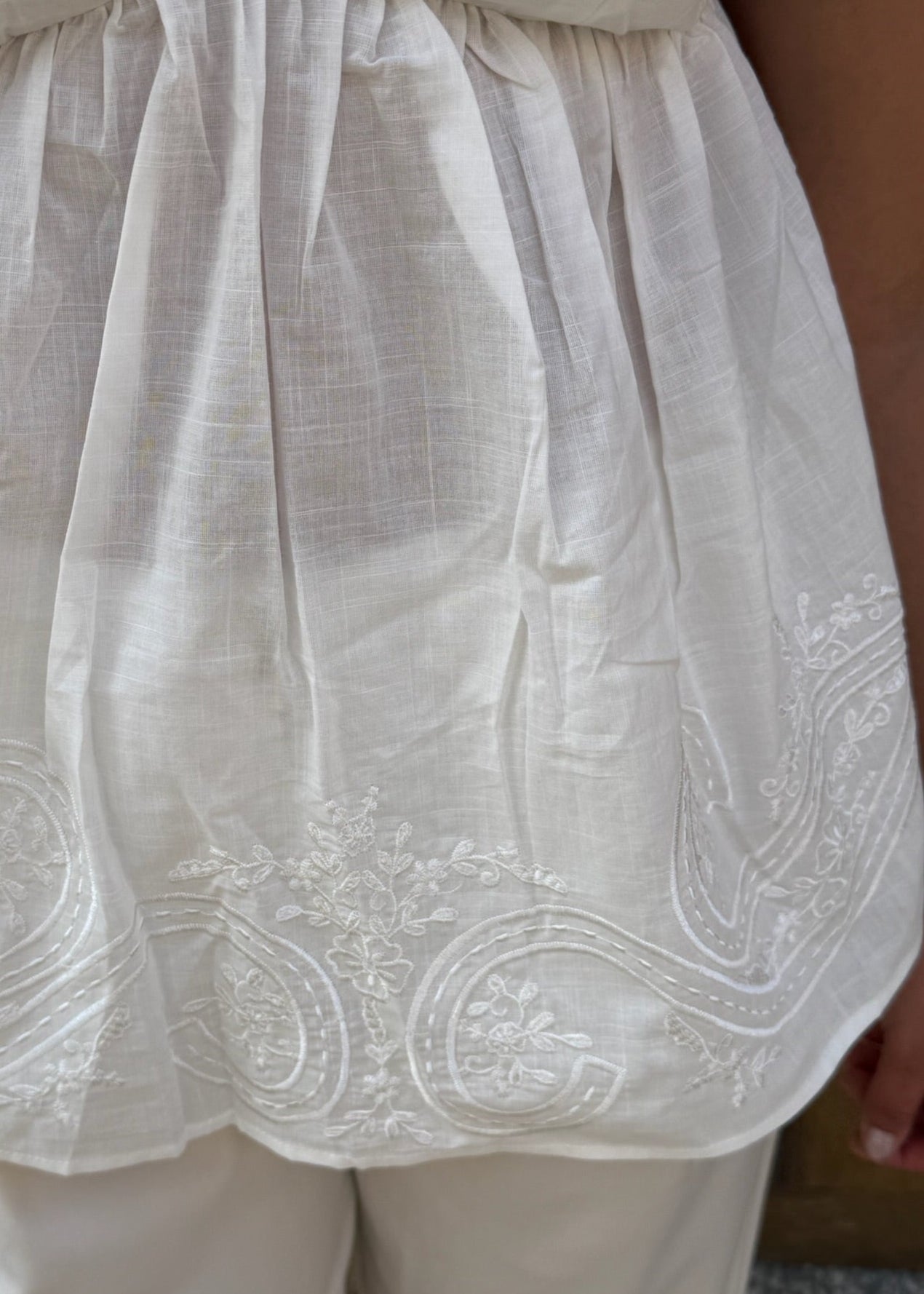 Sophia Top - Hvid - ByStenholt.dk