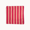 Strandhåndklæde - Stribet Lyserød - ByStenholt.dk