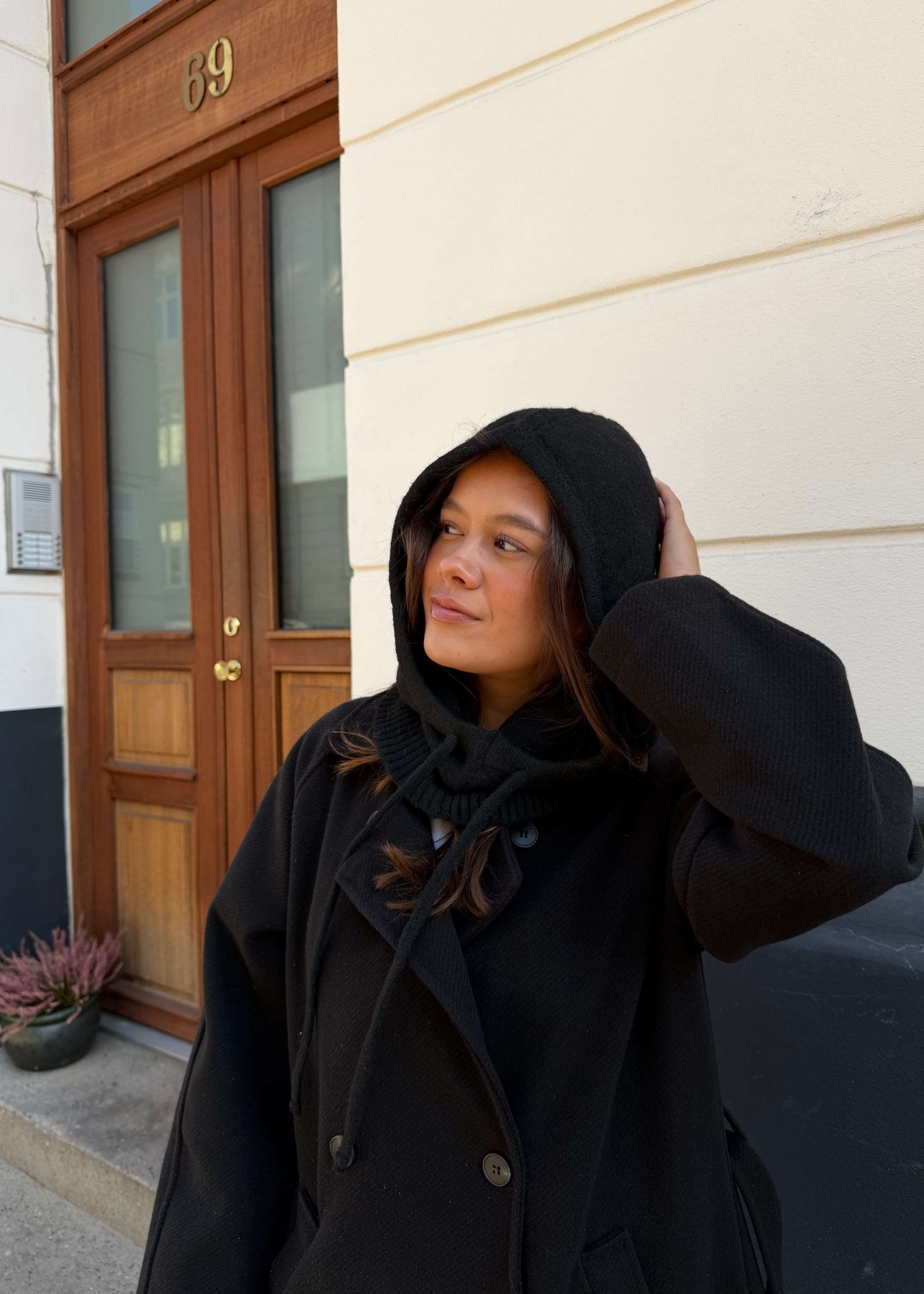 Strikket Balaclava - Sort - ByStenholt.dk