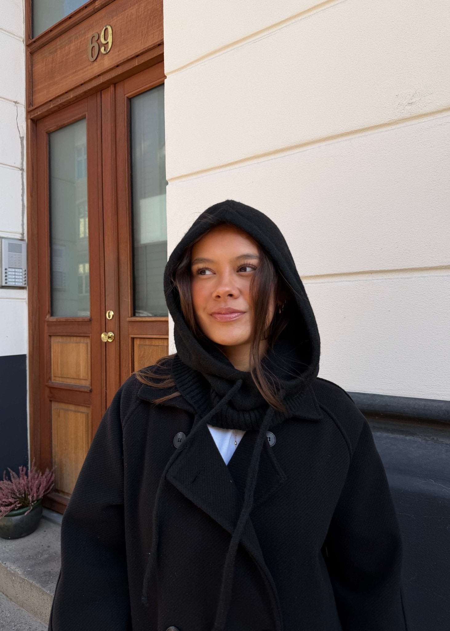 Strikket Balaclava - Sort - ByStenholt.dk