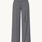 Svea Low Waist Bukser med Spænde - Grå - ByStenholt.dk