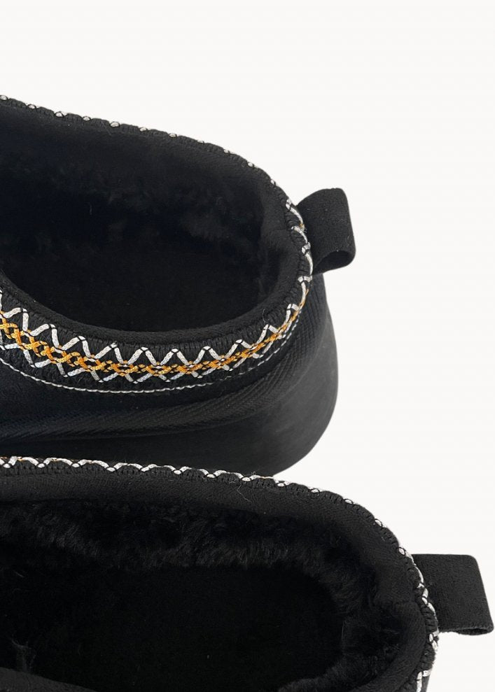 Tabita Bamsestøvler Plateau - Sort - ByStenholt.dk