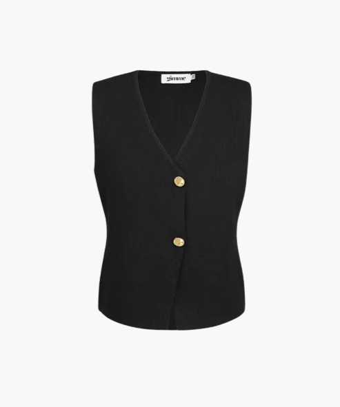 Tayla Vest - Sort - ByStenholt.dk