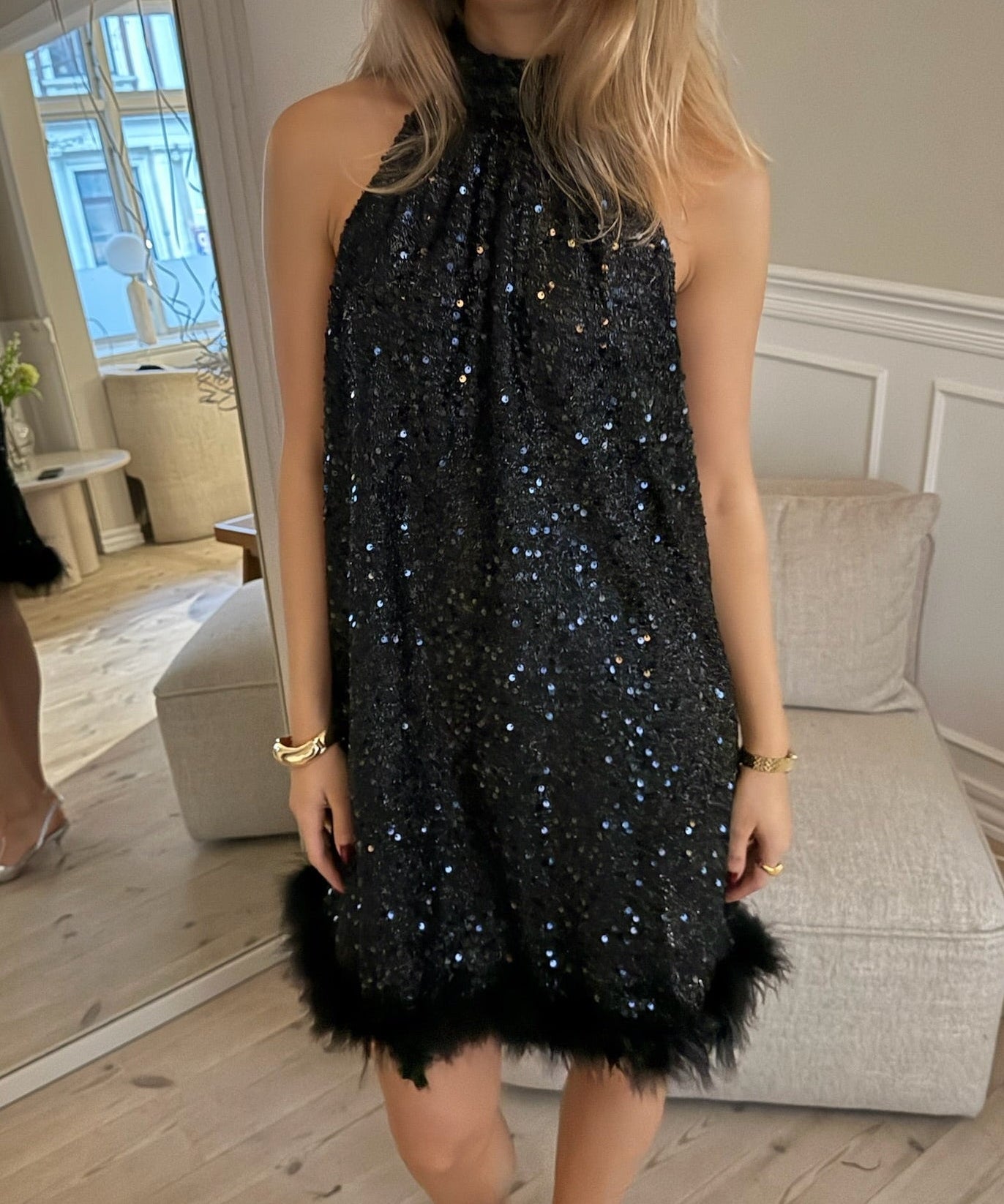 Thea Paillet Kjole - Sort - ByStenholt.dk