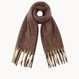 Tofarvede Tørklæde - Brun - ByStenholt.dk