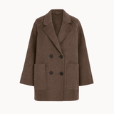 Kort Uld Jakke - Brun