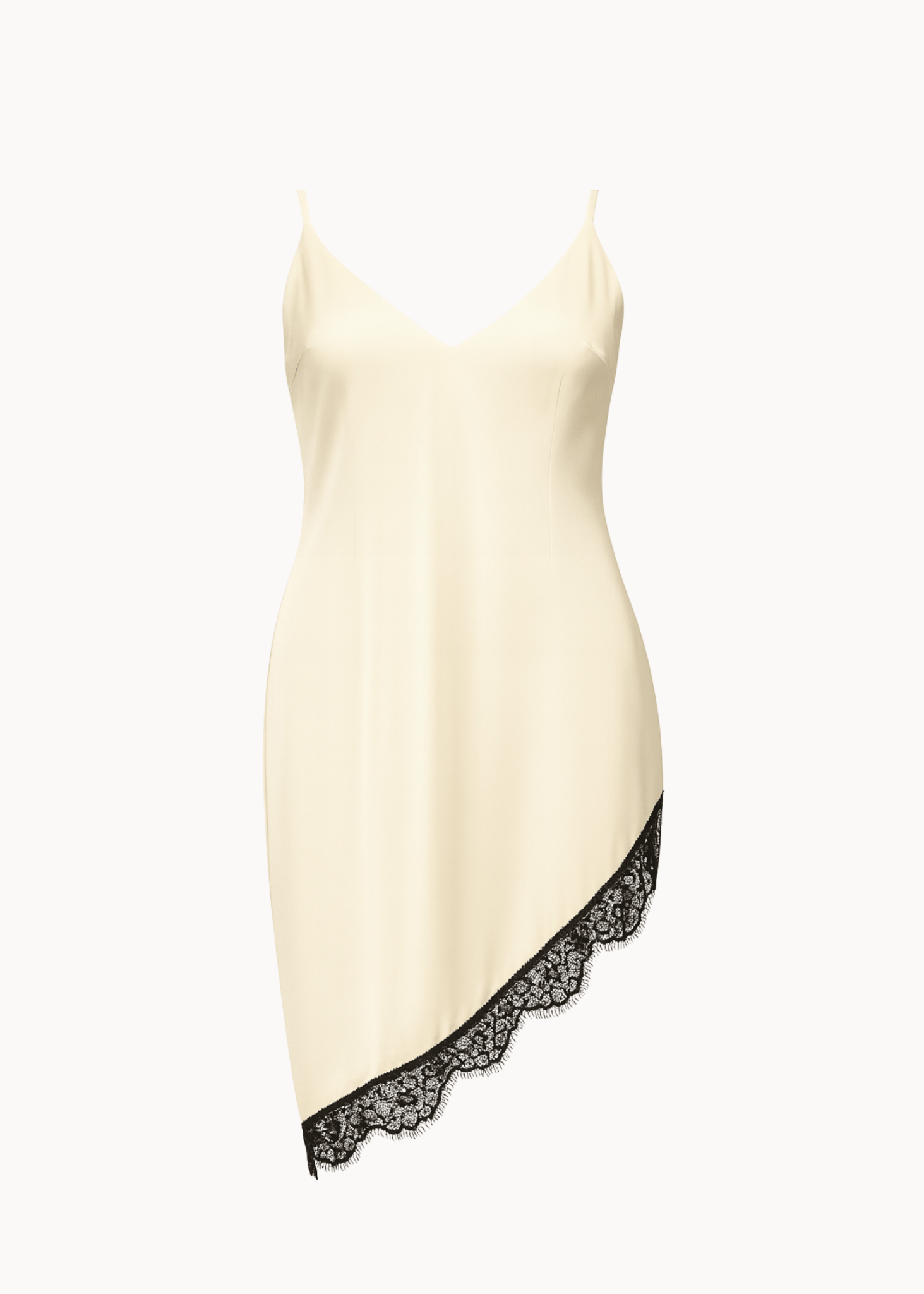 Velu Satin Kjole - Creme - ByStenholt.dk