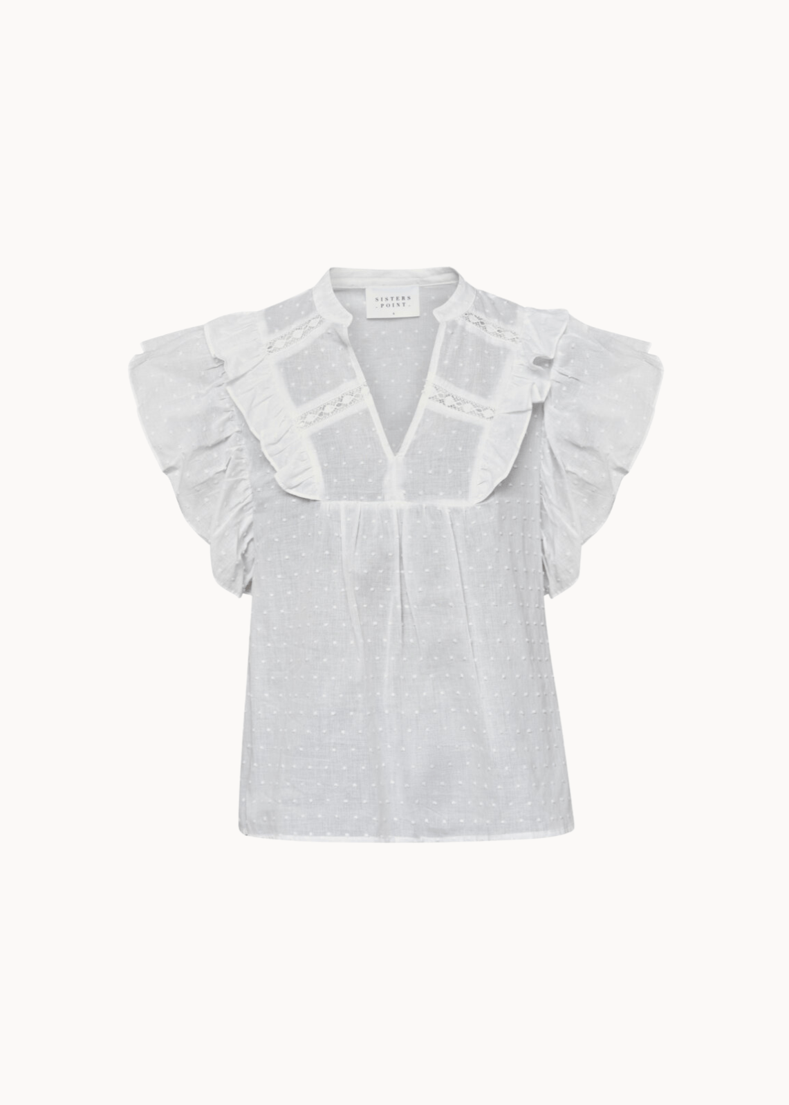 Venisa Top - Hvid - ByStenholt.dk