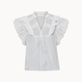 Venisa Top - Hvid - ByStenholt.dk