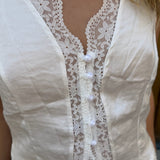 Yasmin Top - Hvid - ByStenholt.dk