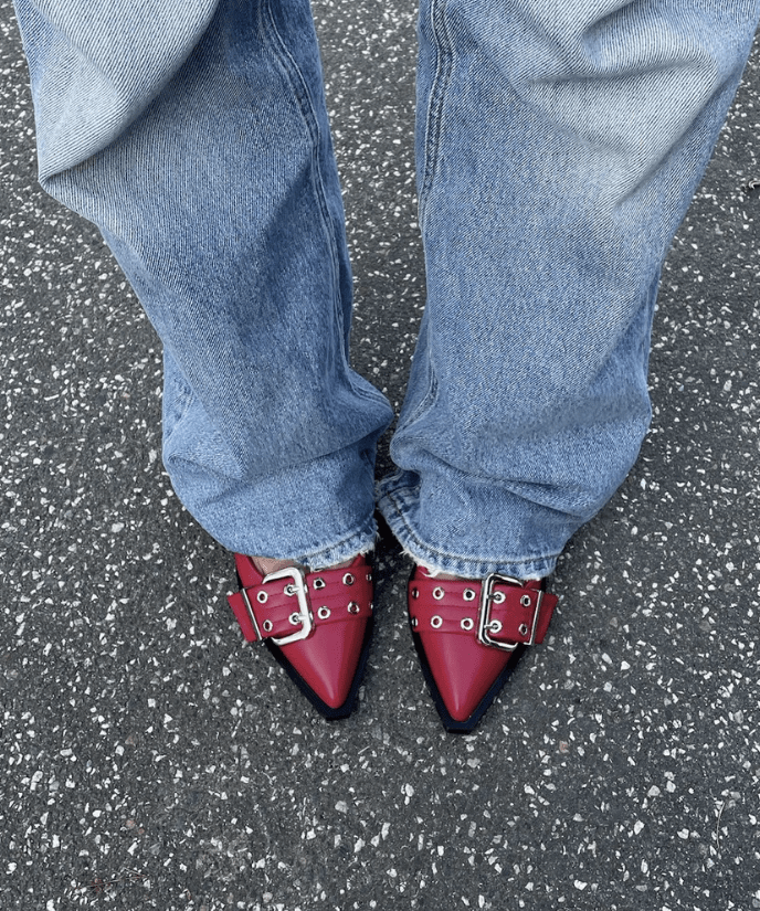 Zara Slingbacks - Rød - ByStenholt.dk