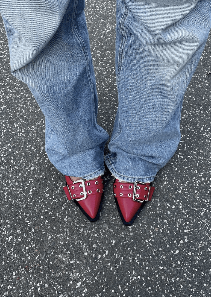 Zara Slingbacks - Rød - ByStenholt.dk