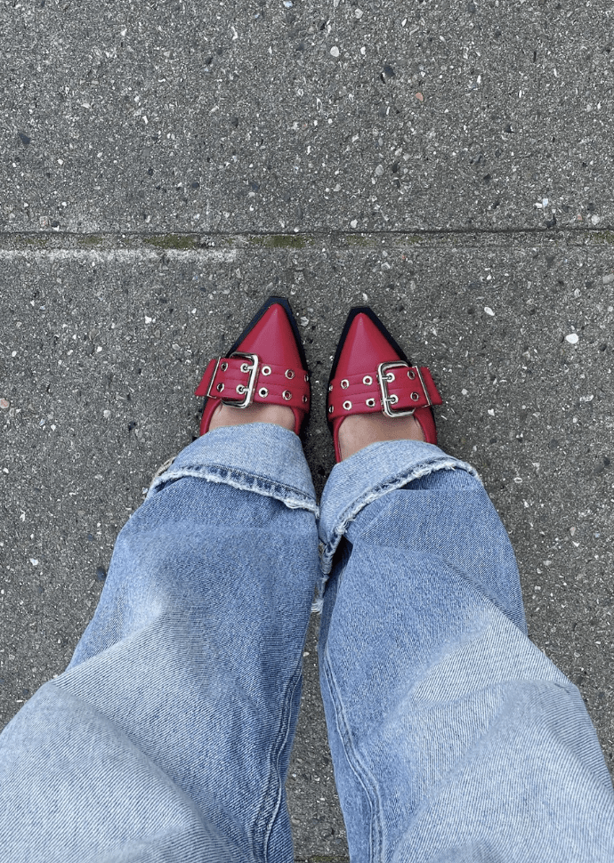 Zara Slingbacks - Rød - ByStenholt.dk