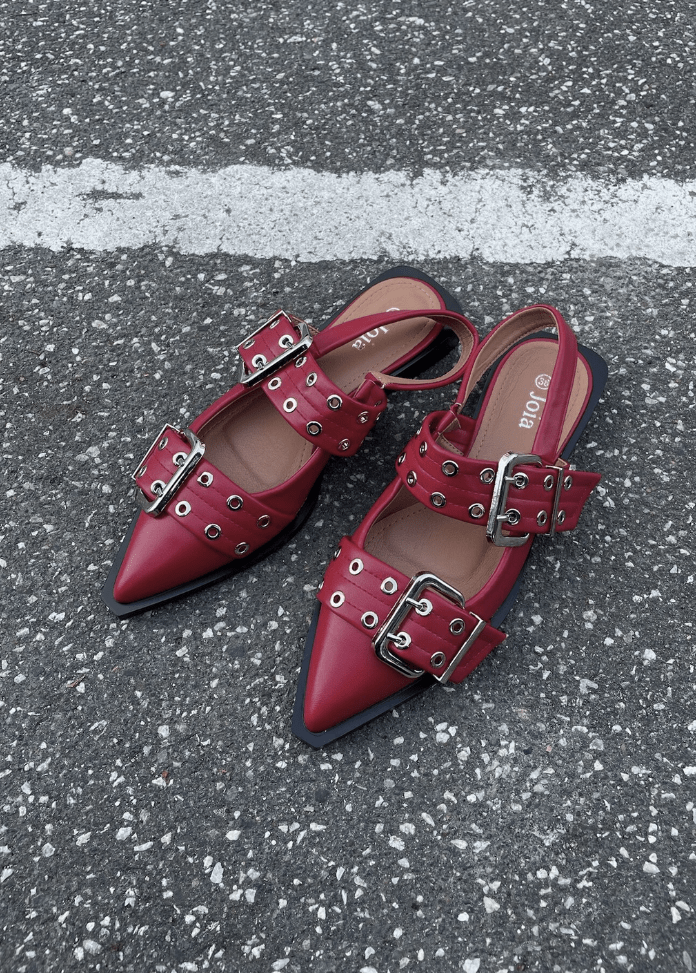 Zara Slingbacks - Rød - ByStenholt.dk