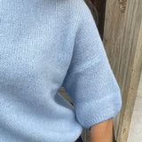 Cozy T-shirt Strik - Lyseblå